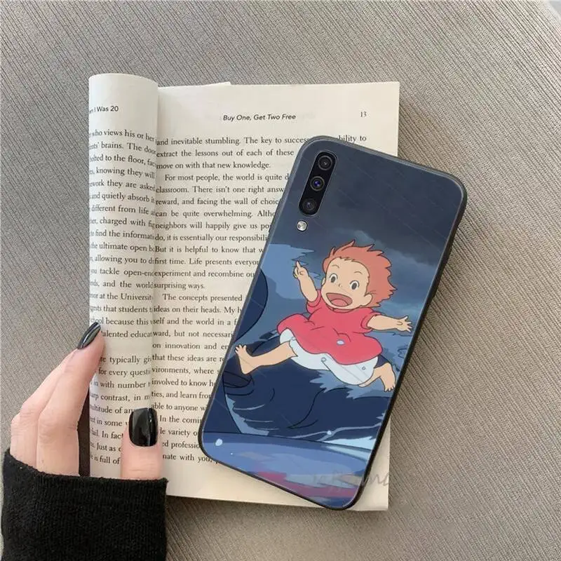 

Amine Ponyo on the Cliff night Phone Cases For Samsung galaxy S note 7 8 9 10 20 fe edge A 6 10 20 30 50 51 70 lite plus Funda