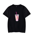 Rholycrown Ice Coffee Splatter футболка Charli Damelio для девочек забавная Футболка с принтом оверсайз с круглым вырезом и коротким рукавом для женщин унисекс