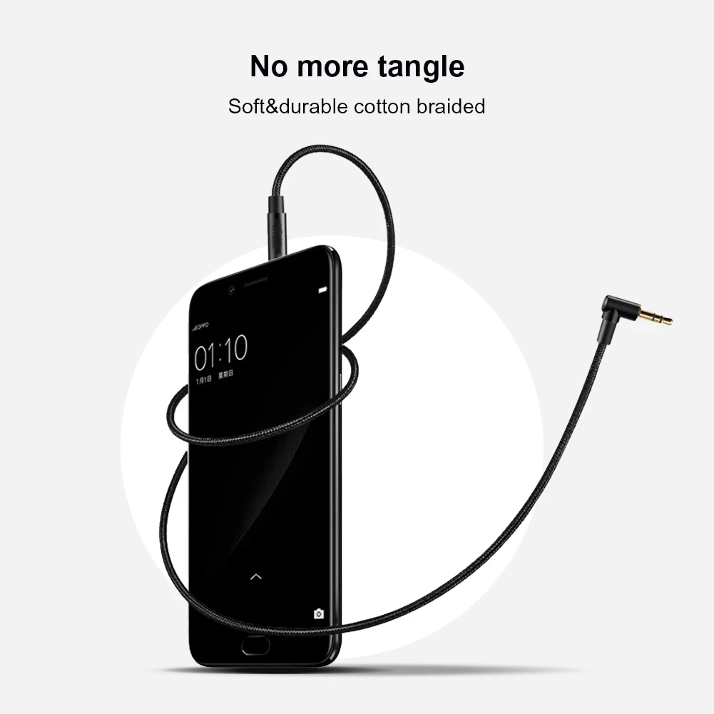 Кабель Aux с прямоугольным штекером 3 5 мм стерео аудио адаптер TRS вспомогательный