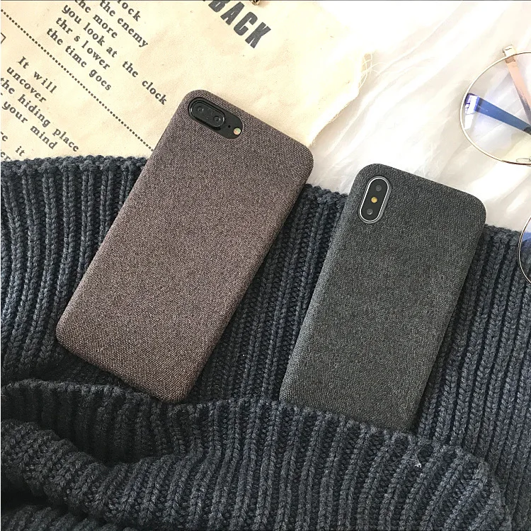 Мобильный чехол для телефона iPhone 7 6 X XS MAX роскошный тканевый Мягкий ТПУ
