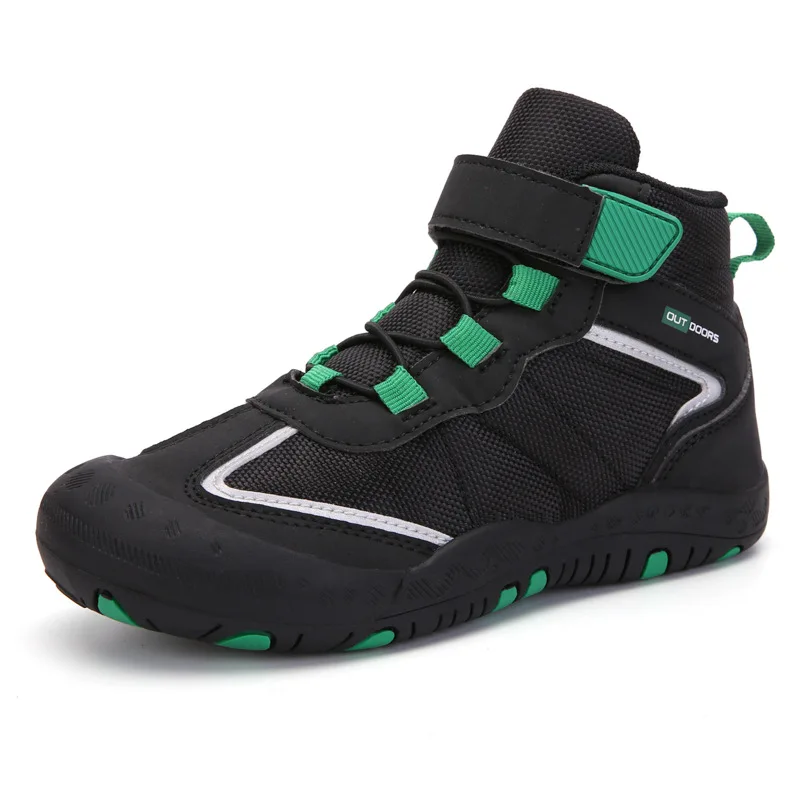 

Autumn and winter new fashion all-match high-top outdoor leisure boys and girls cotton shoes non-slip hiking parent-child shoes