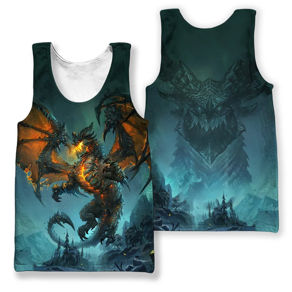 Майка Jumeast с 3d-татуировкой дракона в стиле викингов майка без рукавов свободная