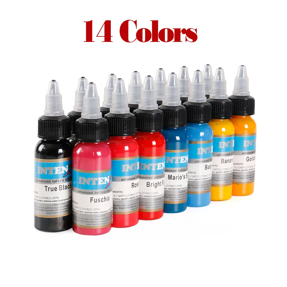 1 унция/бутылка профессиональные чернила для татуировок набор легкого