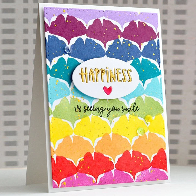 

Happiness Heart Oval Listed Metal Cutting Dies And Clear Silicone Stamps Handwriting Warm Wishes DIY Craft Paper Cards 2020 New