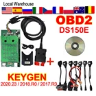 Автомобильные диагностические инструменты delicht DS150E 2018R0 OBD2 2017.R3 с генератором ключей, VCI vd Bluetooth-совместимый сканирующий инструмент, считыватели кодов автомобиля
