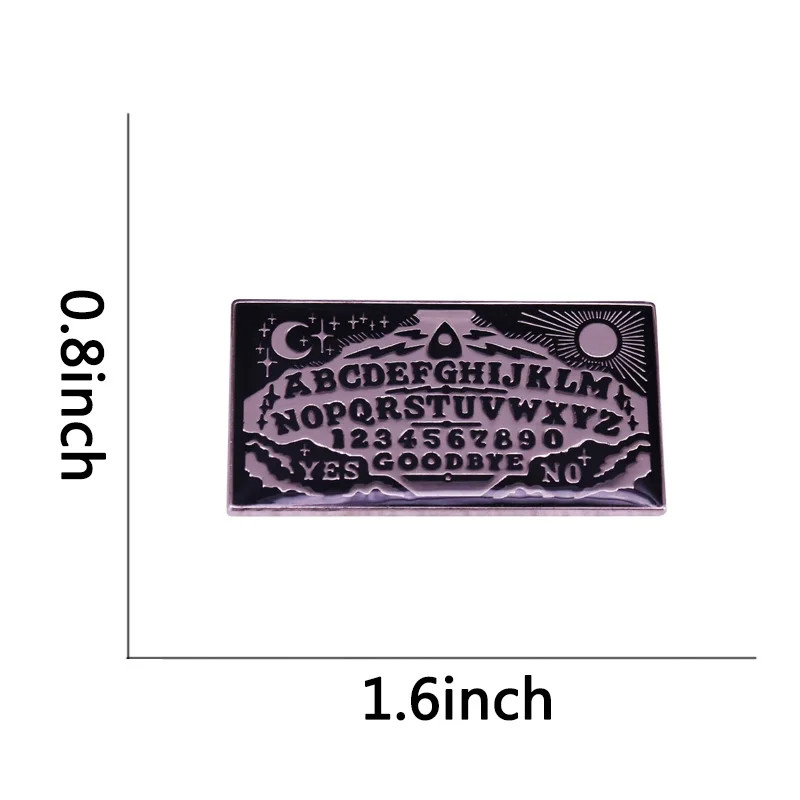 Spooky Spirit Board Lapel Pin Magic Occult Gothic Witch Gift |