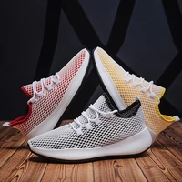 mens sneakers summer red breathable mesh casual shoes mens cheap trainer sneakers new unisex sneakers comfort zapatillas hombre
