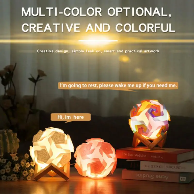 

LED Rose Night Light Voice Controlled USB Table Lamp Bedroom Bedside Light For Kids Desktop LED Light Atmosphere Home Decoration