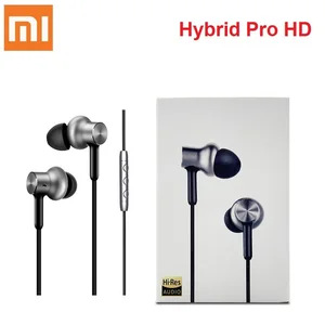 original xiaomi in ear hybrid pro hd 3 5mm earphones noise cancelling mi earbuds sport headphone with mic for huawei samsung free global shipping