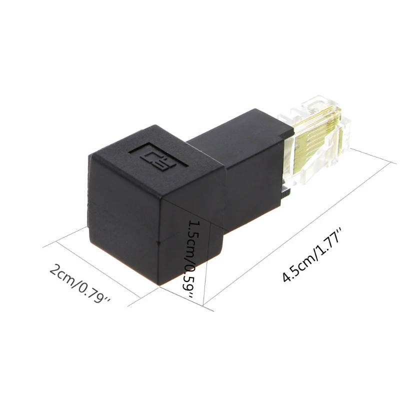 

Multi-angle RJ45 Cat 5e Male to Female Lan Ethernet Network Extension Adapter
