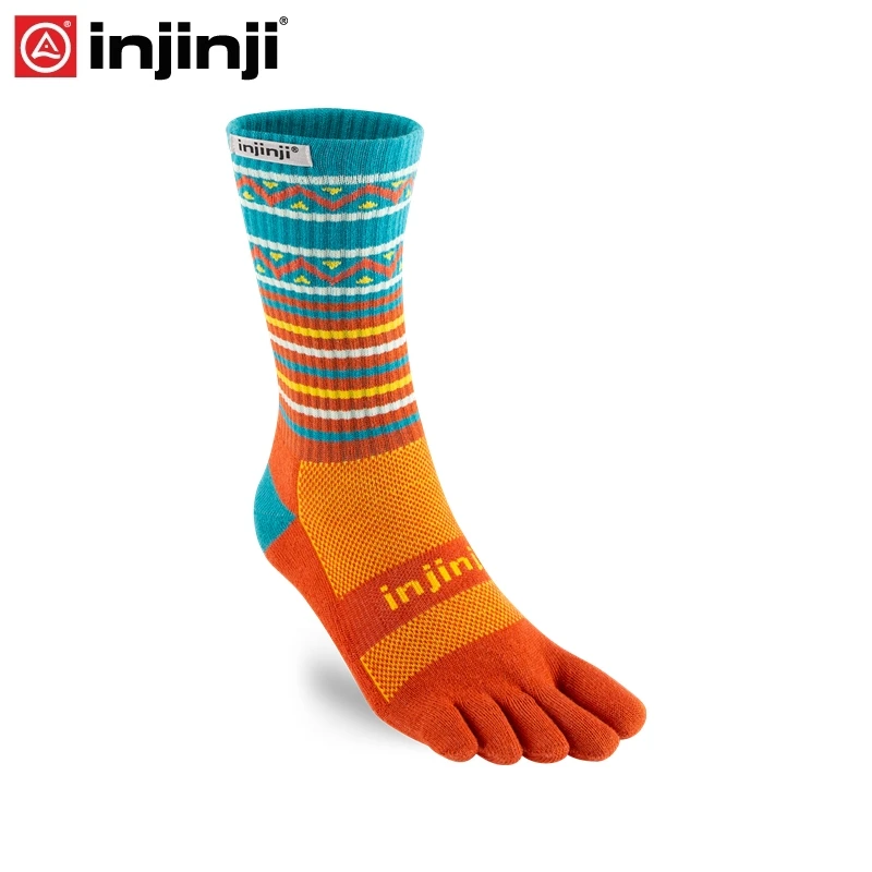 Injinji/носки с пальцами; Новинка года; спортивные носки средней плотности Coolmax с пятью пальцами; мужские носки для бега