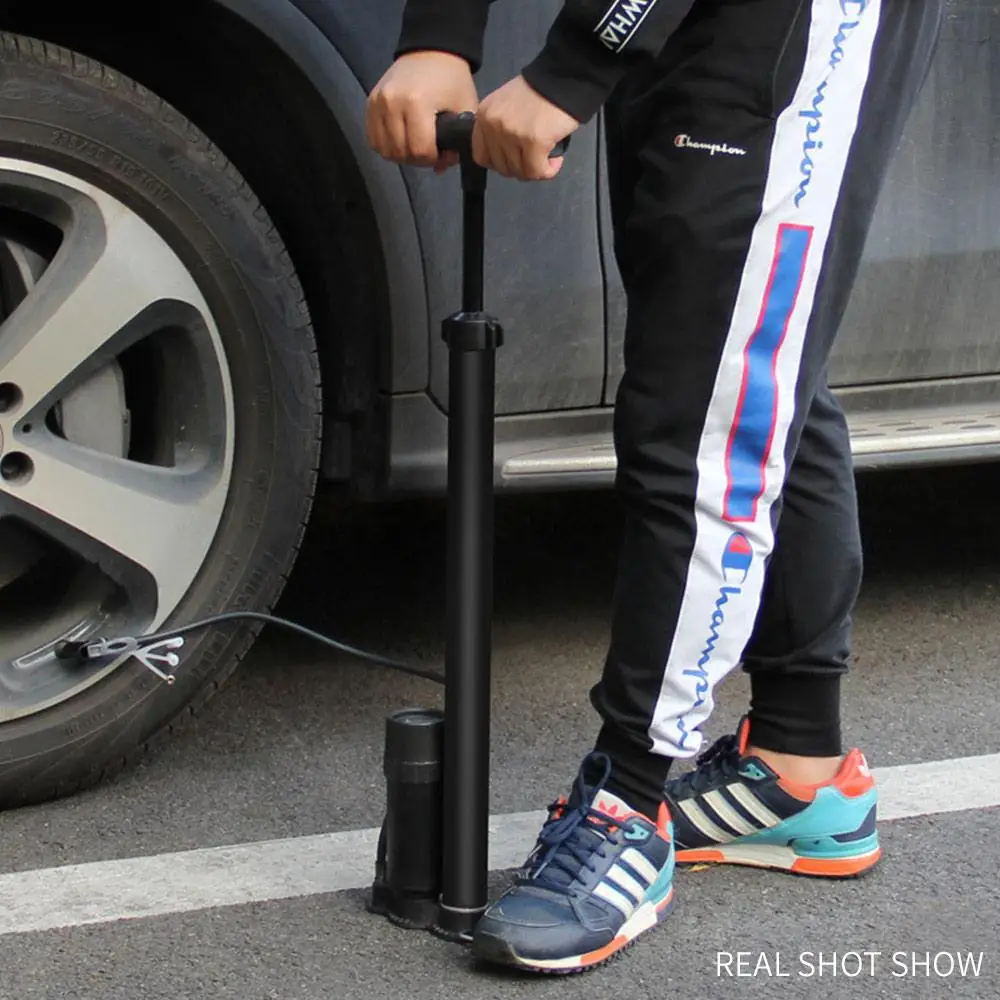 Насос для горного велосипеда портативный черный | Спорт и развлечения