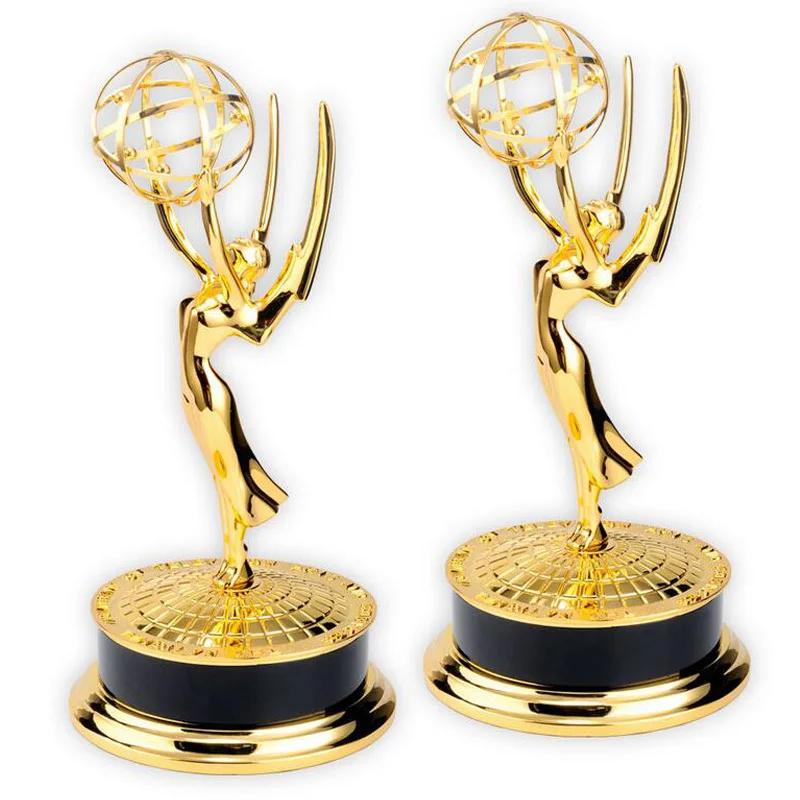 Настоящий металлический трофей Emmy 1:1 30 см прямые продажи с завода награда подарок