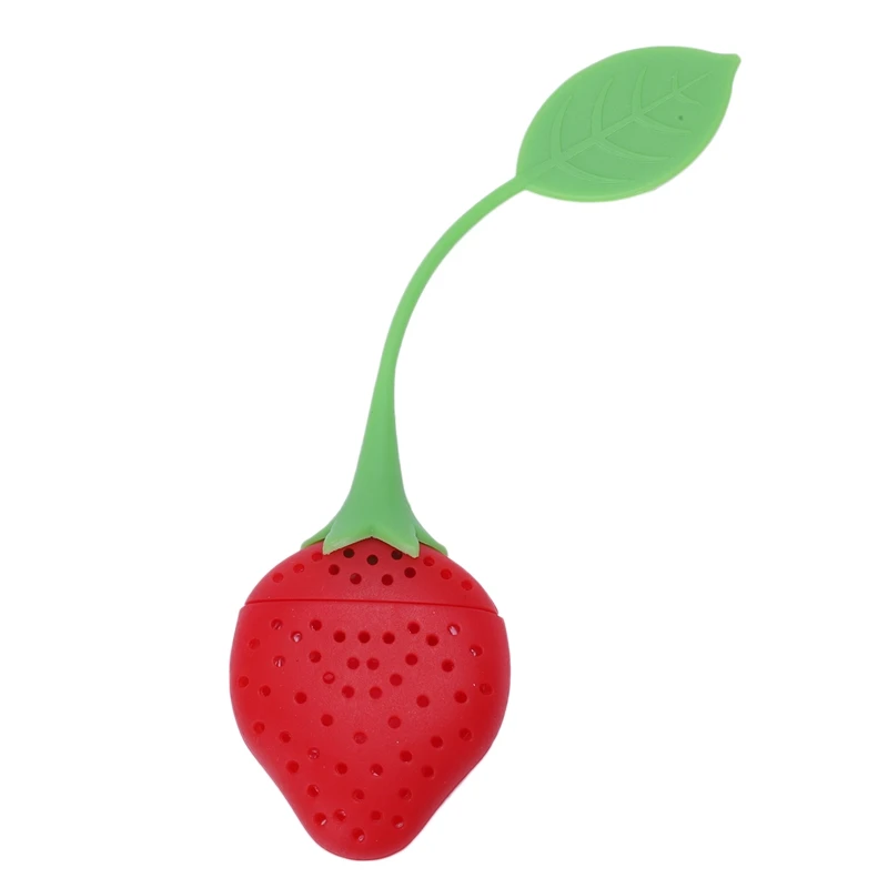 2 шт силиконовый чайный шарик для заварки Фильтр чая Ложка-ситечко клубника | Дом