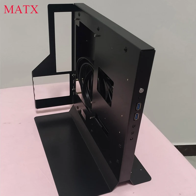 Портативный мини чехол для материнской платы MATX настольный сделай сам с открытым