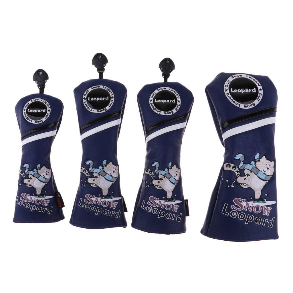 

Set Of Golf Head Covers Driver Fairway & Wood Club Headcover 1 3 5 UT