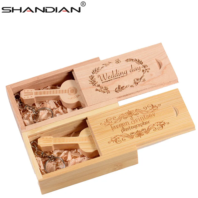 Usb флеш накопитель SHANDIAN логотип на заказ Деревянный 4 ГБ 16 32 64 Подарочный