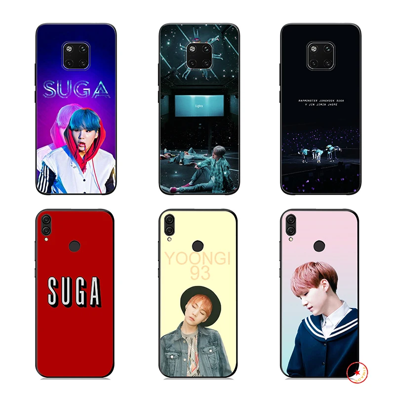 Мягкий силиконовый чехол Suga K Pop Min Yoongi для Huawei P30 P20 P10 Lite Pro P Smart Plus 2018 2019 Z |