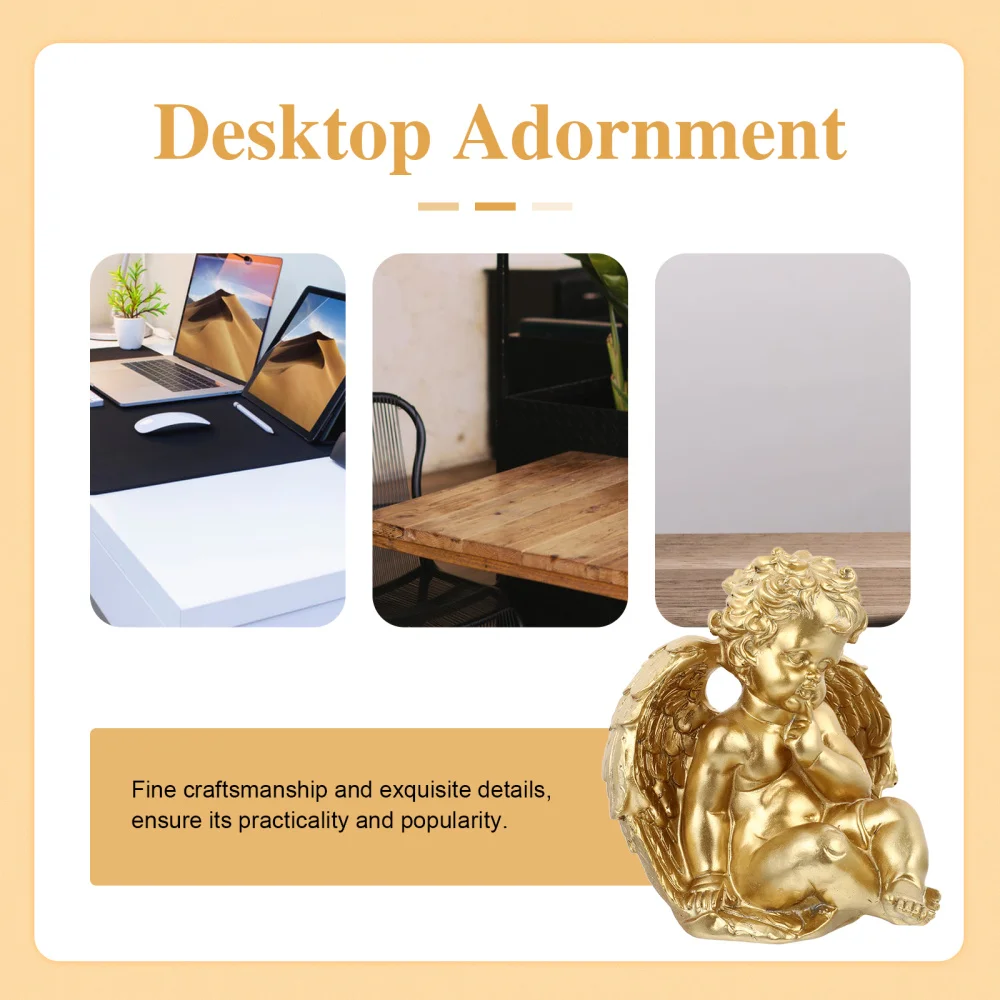 

Sculpture Angel Adornment Decorative Desktop Angel Ornament Home Decoration