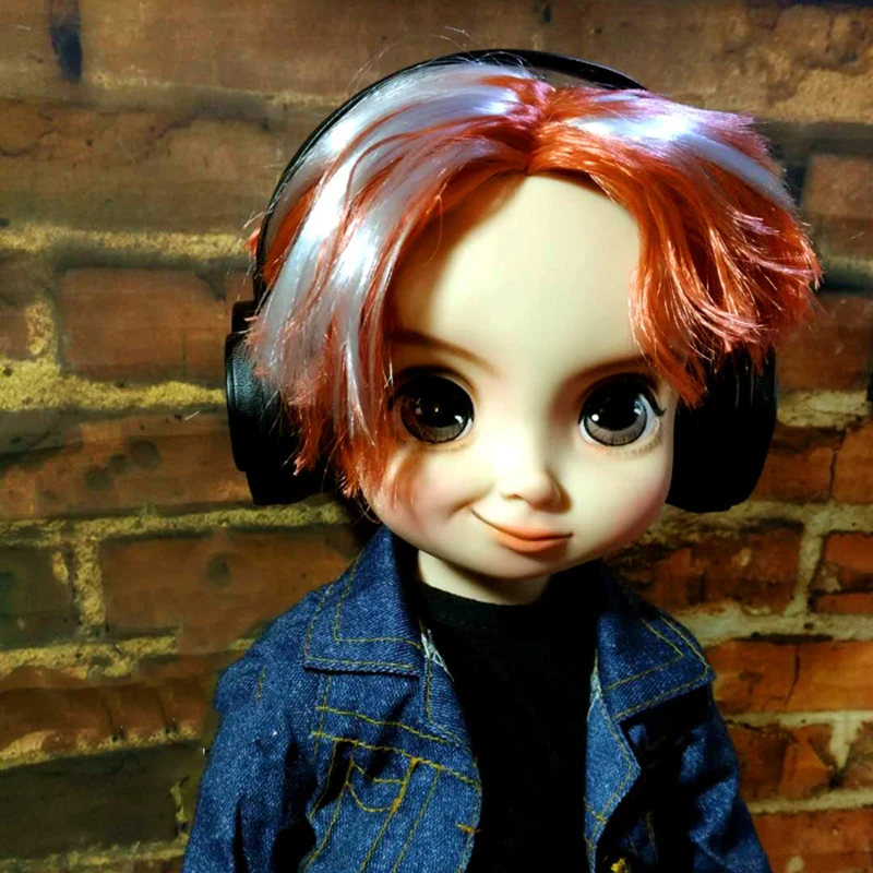 Allaosify панк шестерни кожаная кукла гарнитура BJD кукла использовать 1/3 1/4 1/6 1/8 размер черный