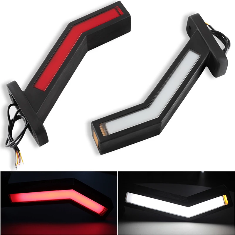 2 шт. стоп сигнал светодиодный боковой маркер Караван Трейлер огни 24v свет