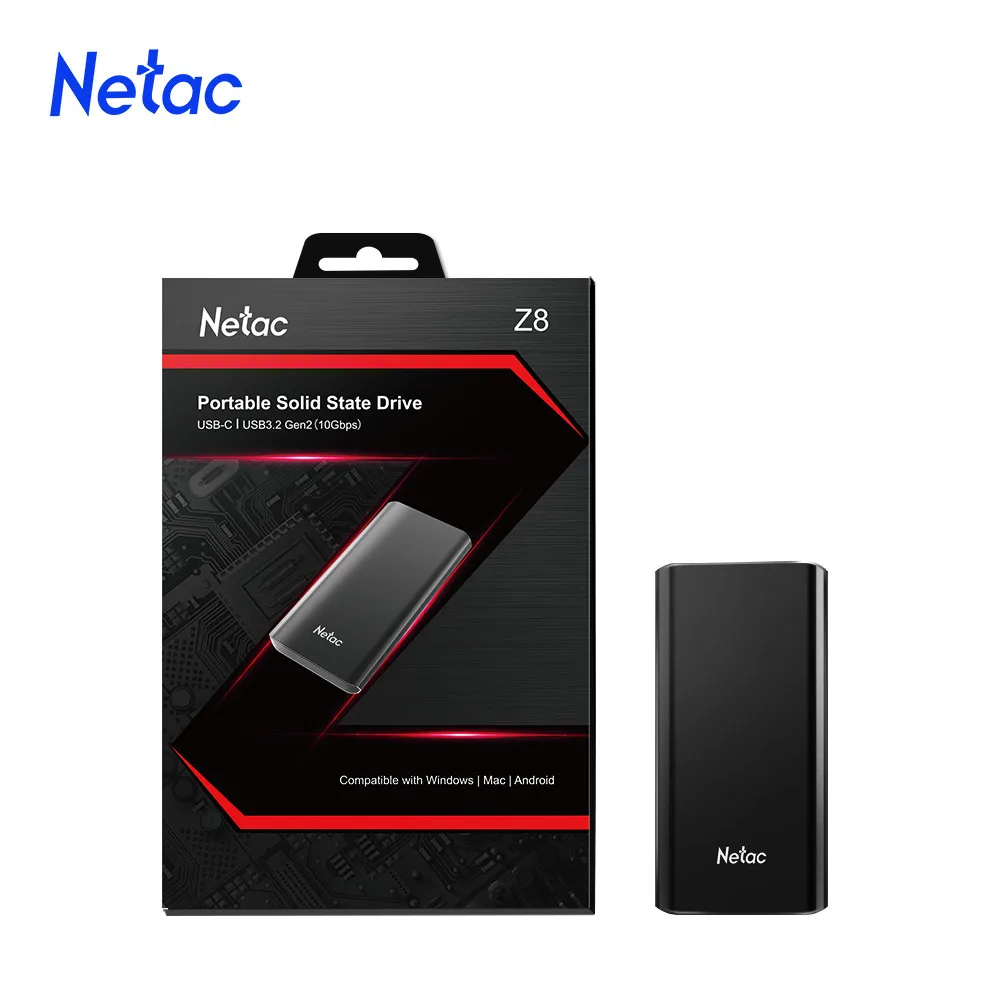 Внешний твердотельный накопитель Netac 500 ГБ 1 ТБ портативный жесткий диск 250 2 для