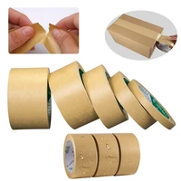 23mroll kraft paper tape sealing self adhesive tape brown waterproof car painting shelter mounting album photo frame
