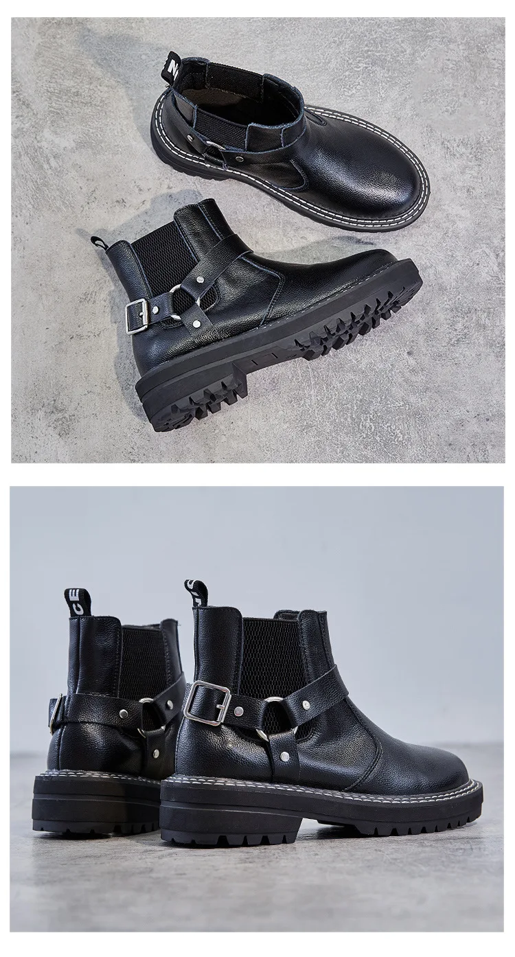 Женская обувь; botas mujer; сезон осень; коллекция года; женские Ботинки martin; модные брендовые женские ботильоны из натуральной кожи с перекрестной шнуровкой; Цвет Черный