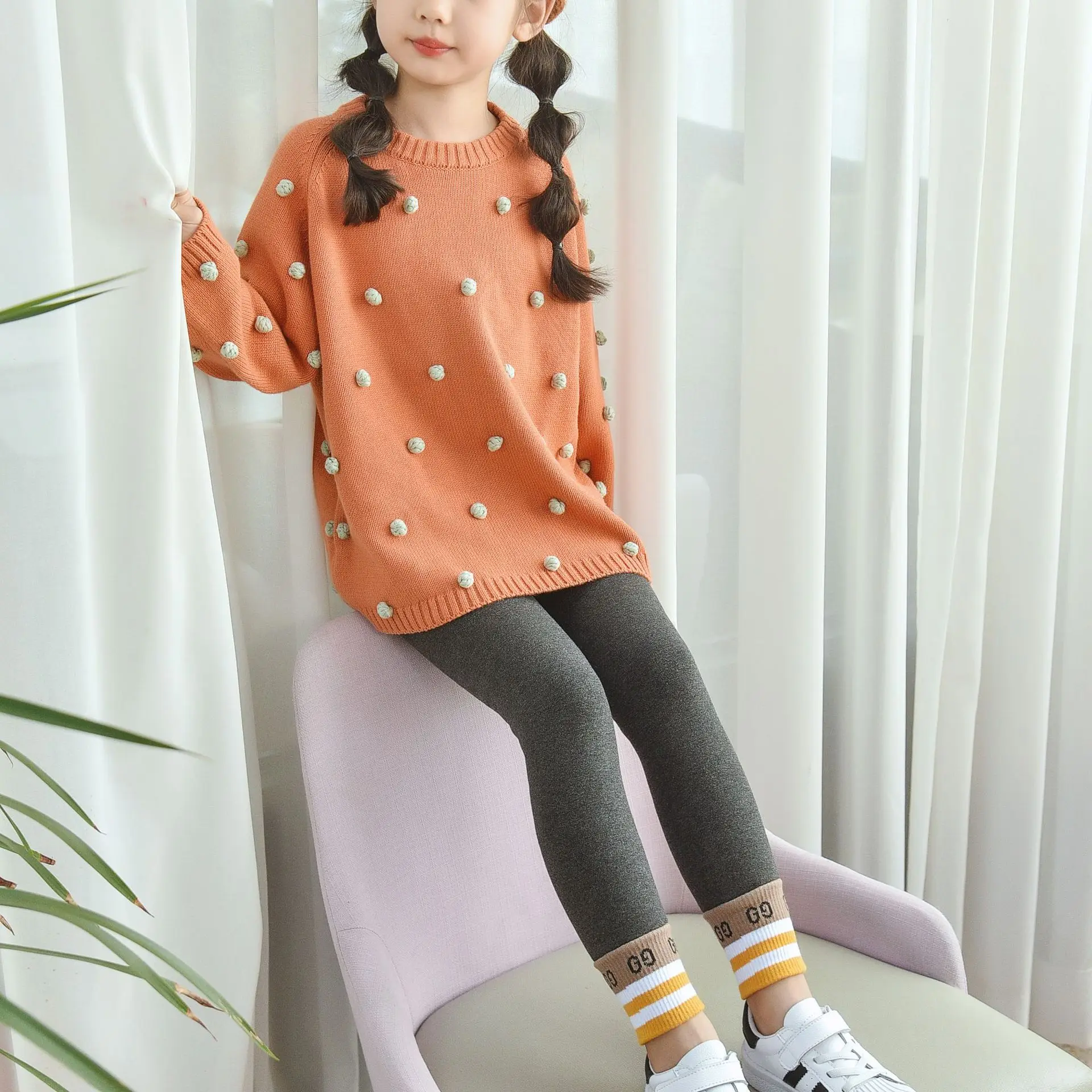 Новые зимние детские спортивные обтягивающие теплые плотные леггинсы с