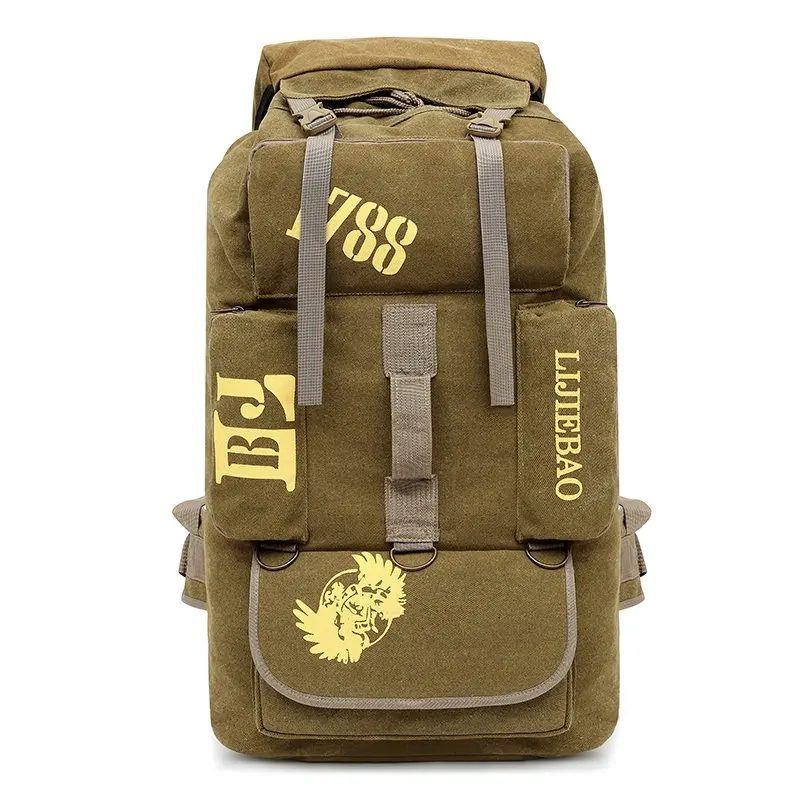 

Outdoor men's backpack mountaineering travel backpack large capacity school bags women's shoulder bag adventure warrior tent bag