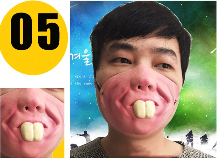 

Cosplay Grimace Mask M Party Costume Halloween Masks Adult Play Special Mouth Nose Design Masks