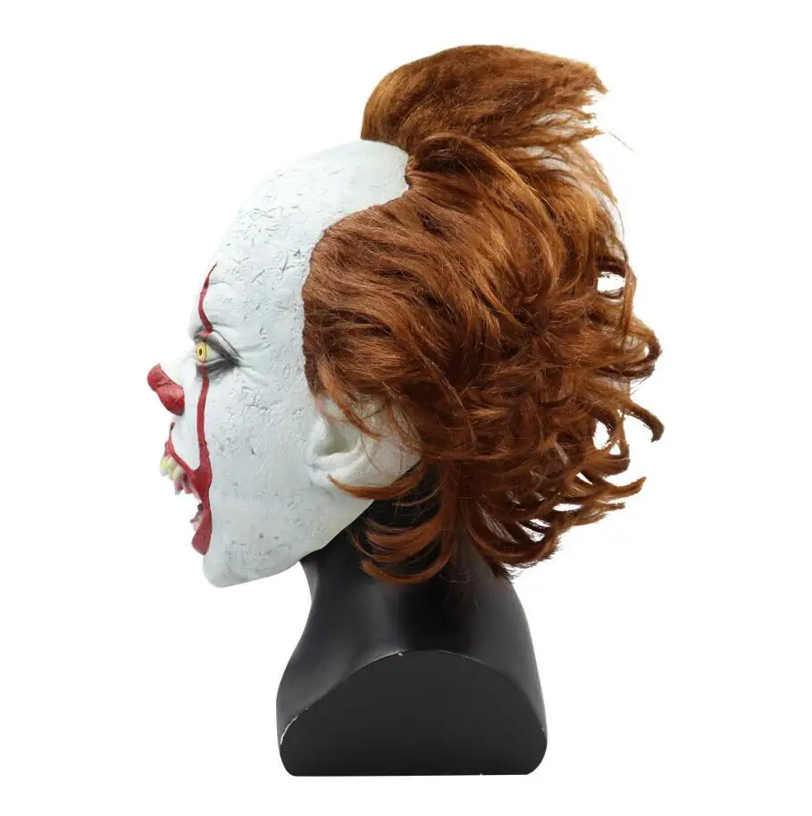 Светодиодный маска клоуна Pennywise Stephen King's It Chapter Two Masque Movie шлем для косплея маски