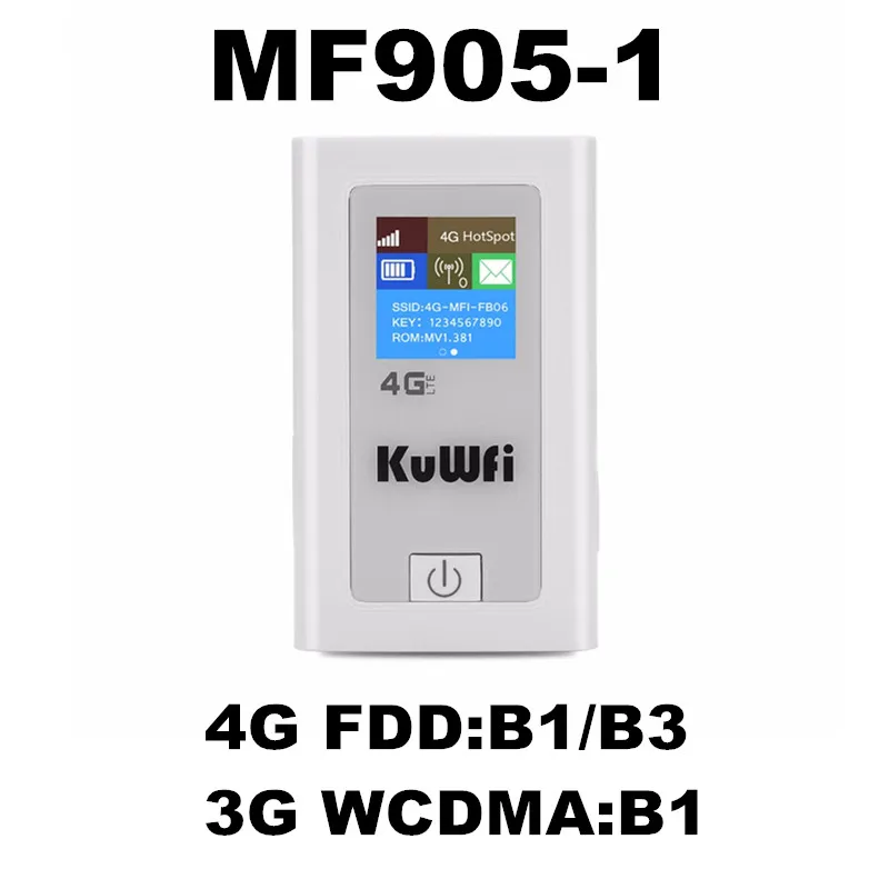 Автомобильный беспроводной модем 4G LTE роутер 5200Mah power Bank 3g/4G маршрутизатор Dongle с двумя слотами для sim-карт RJ45 порт работает в США/CA/Мехико - Цвет: MF905-1