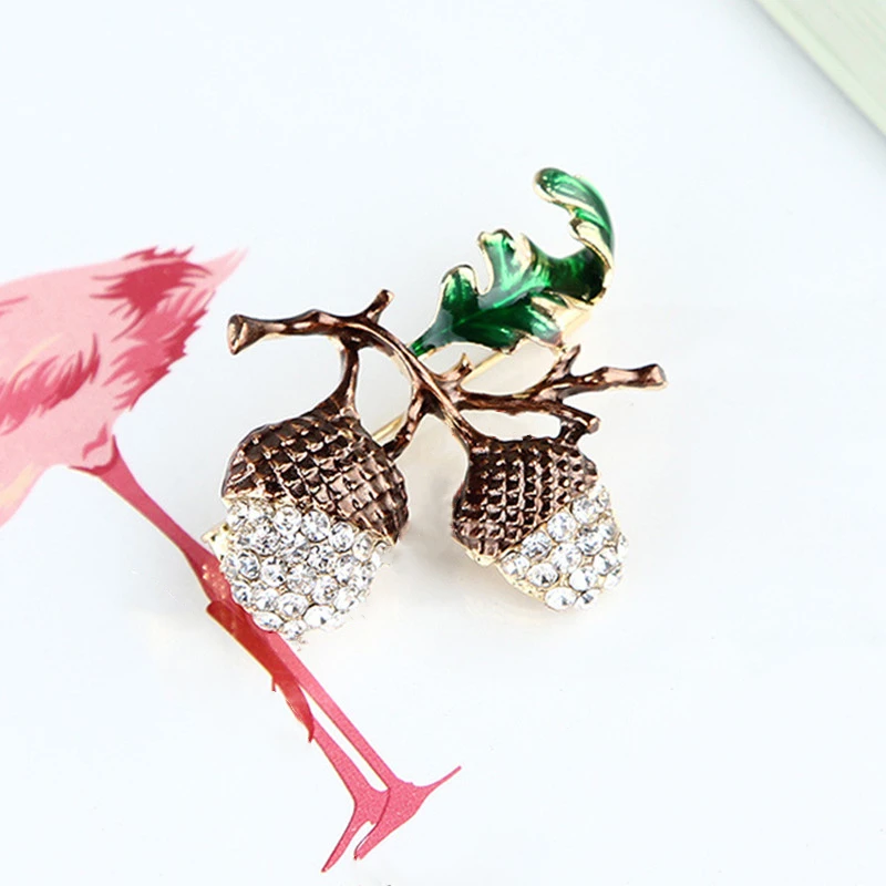 Стразы эмалевые броши в виде сосновой башни женское растение для свадьбы