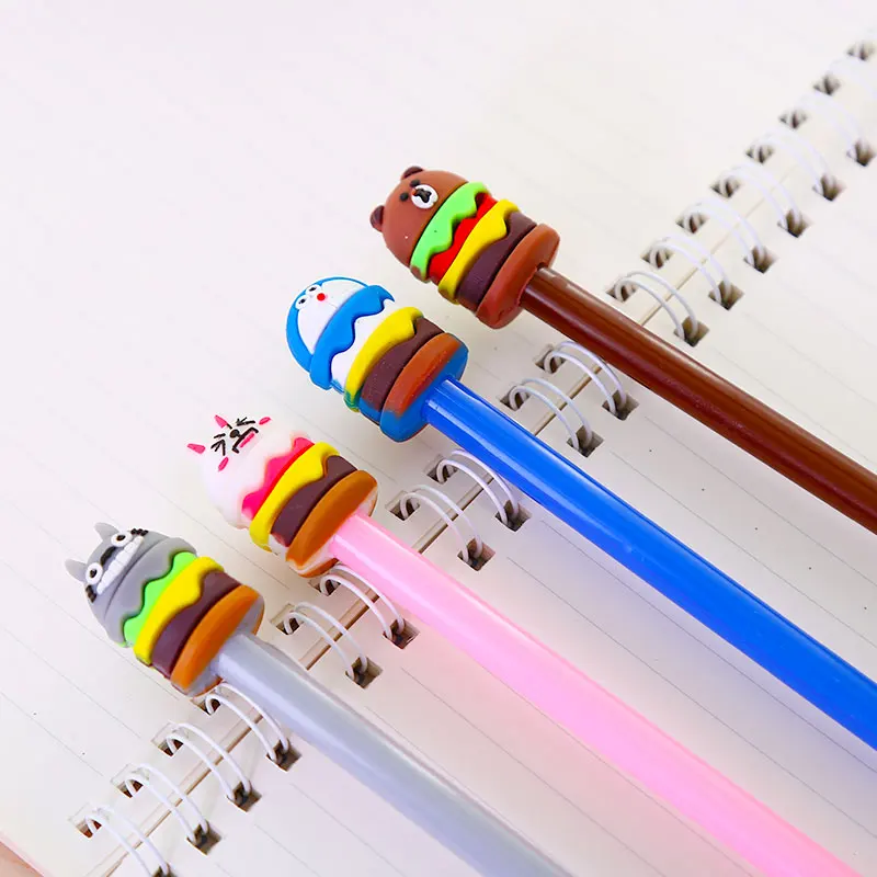 Kawaii Korean Anime Cat Gel Pen Cute Stationery Item Kawai School Material Office Supply Animal Stationary 0.38mm Thing Freebie |