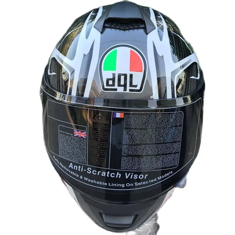 Серый молниевый шлем с открытым лицом для скутера мотоцикла мотоциклетного