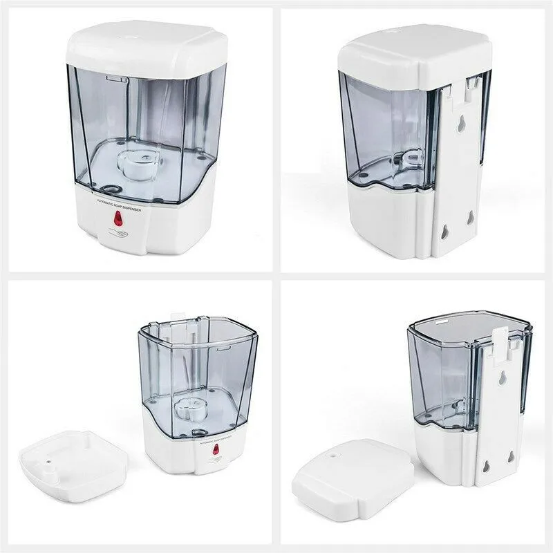 

Wall mounted non contact plastic automatic soap dispenser / for bathroom kitchen large capacity 700ml