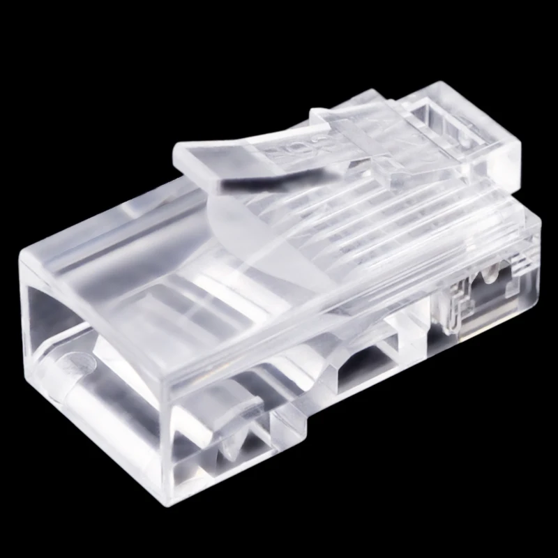 Коннектор Ethernet 10P10C RJ48 RJ50 Cat5E UTP чипы из чистой меди модульная кристальная головка