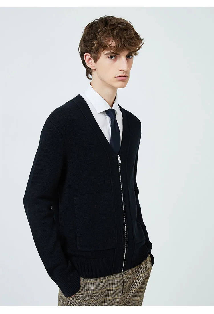 JackJones мужской вязаный кардиган с v-образным вырезом мужская одежда 219424501