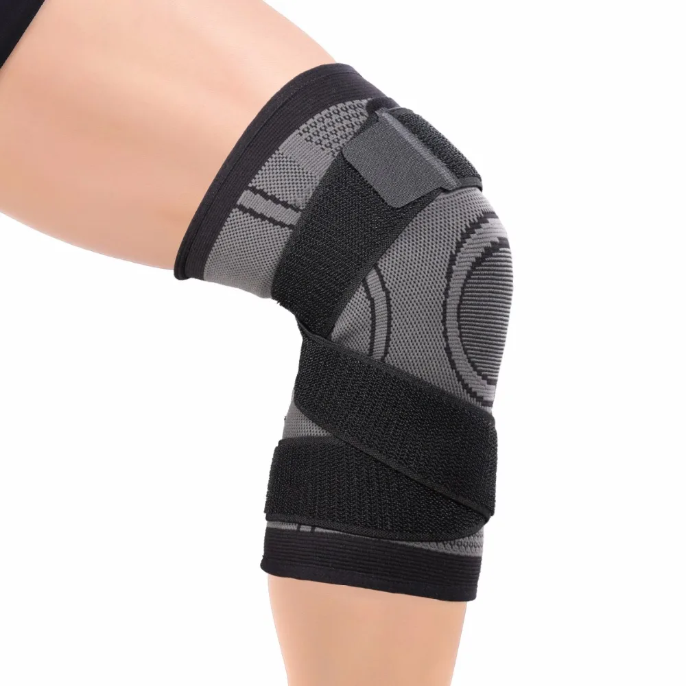 

Sports Fitness Knee Pads Support Bandage Braces Elastic Nylon Sport Compression Sleeve for Basketball