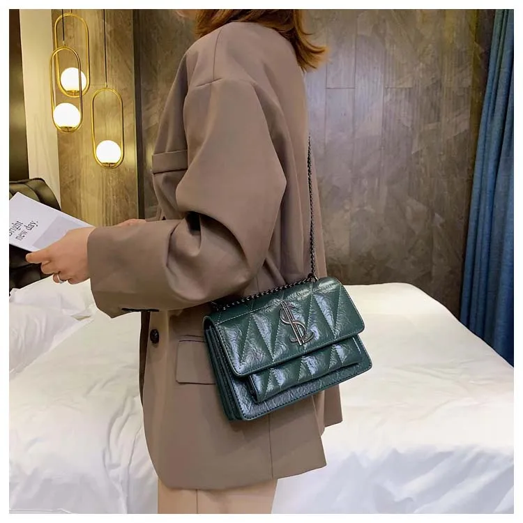 

Winter New!! Queenie Fashion Chain Shoulder Bag Messenger Bag Flap Bag Cross Body Bag Handbag For 2020 Fashion Trend Ladies
