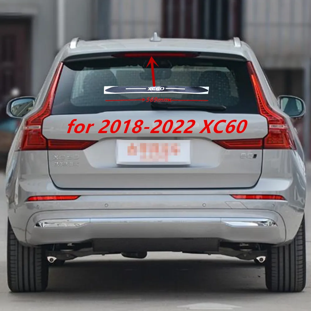 

Carbon Fiber Stickers And Decals High Mounted Stop Brake Lamp Light Car Styling for Volvo XC60 2009-2017 2018-2022