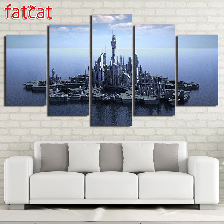 

FATCAT 5 Piece Stargate Atlantis Diy Diamond Painting Full Square Round Drill Diamond Embroidery Sale Art Home Decor AE942