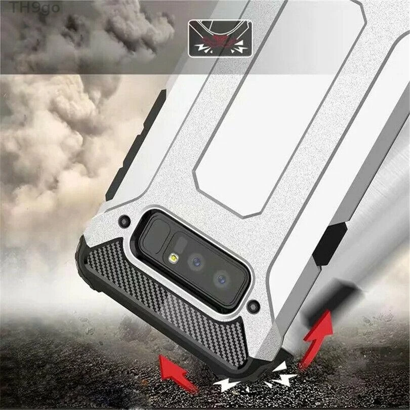With Lighting Glossy Hybrid Rugged Armor TPU Case For Samsung Galaxy Note 9 8 5 Waterproof 2in1 Shockproof Back Cover DYee |