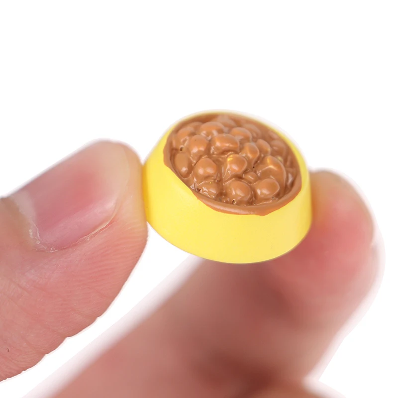 

1/12 Scale Dollhouse Miniature Mini Pet Dog Food on Bowl Scene Accessories