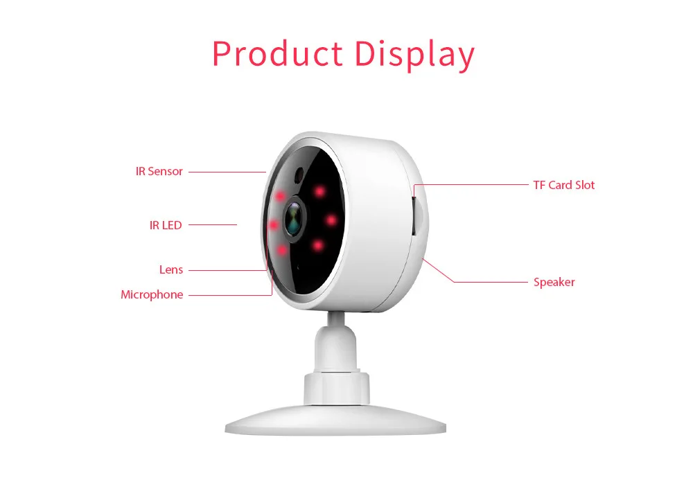 

Tuya smart IP camera, 1080P high-definition network mobile phone remote wifi camera, baby security surveillance camera,