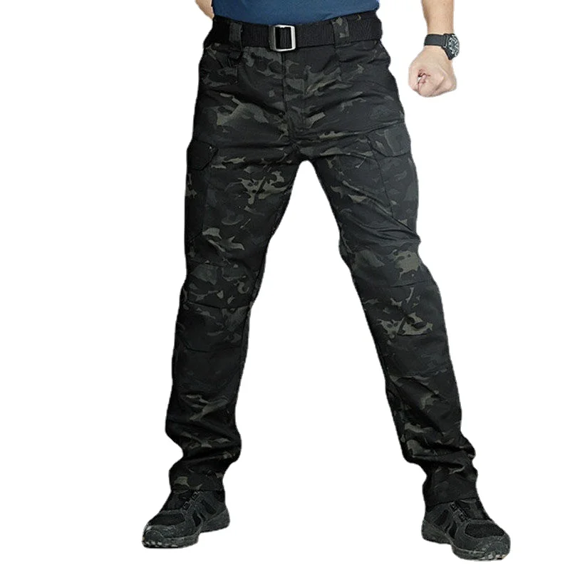 Four seasons wearable tactical pants waterproof military fans pants Multi Pocket overalls overalls multifunctional men's pants