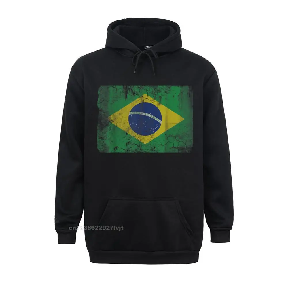 Vintage Brazilian Flag Brazi Brasi Hoodie Hooded Hoodies Hoodies Rife Cotton Normal Printed Man