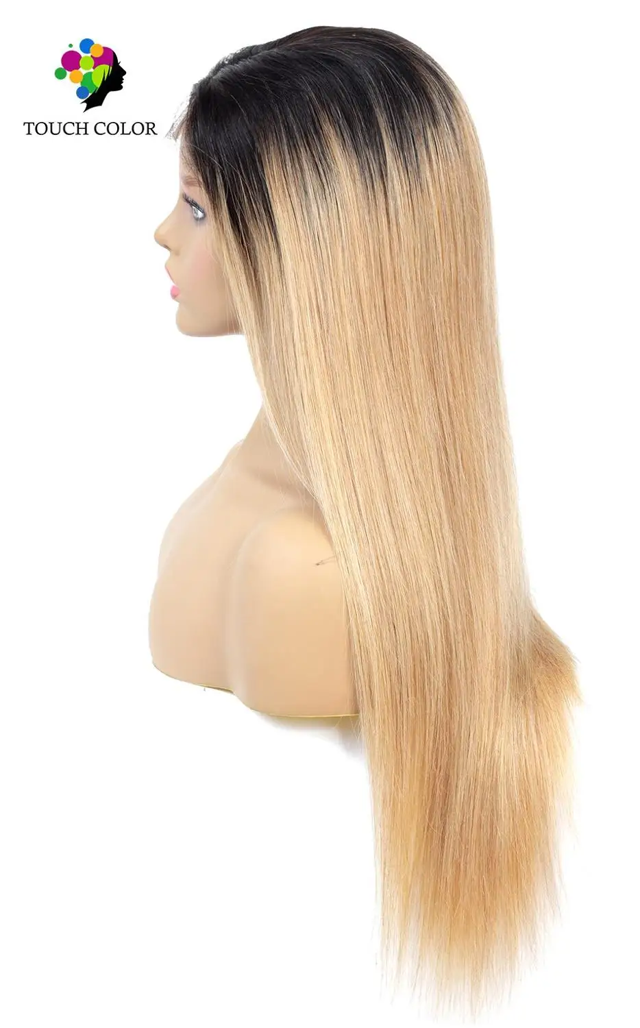 Hairvev 4*4 Омбре Кружева Закрытие человеческих волос парики бразильские Remy 150% плотность Омбре прямые кружева Закрытие парики для черных женщин
