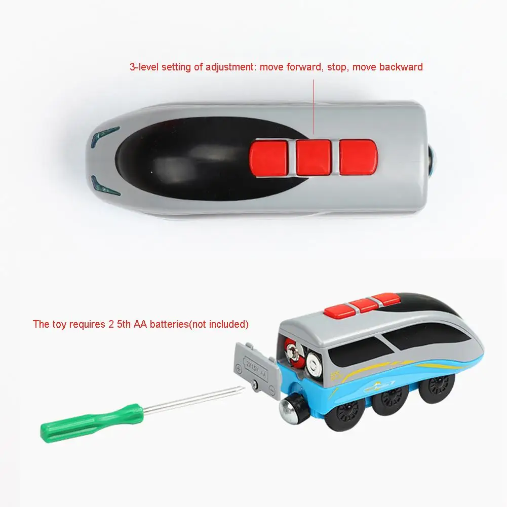

Premium Wooden Train Set Toy Battery Powered Model Train Set Plastic Children Train Toy Compatibility Wireless Induction